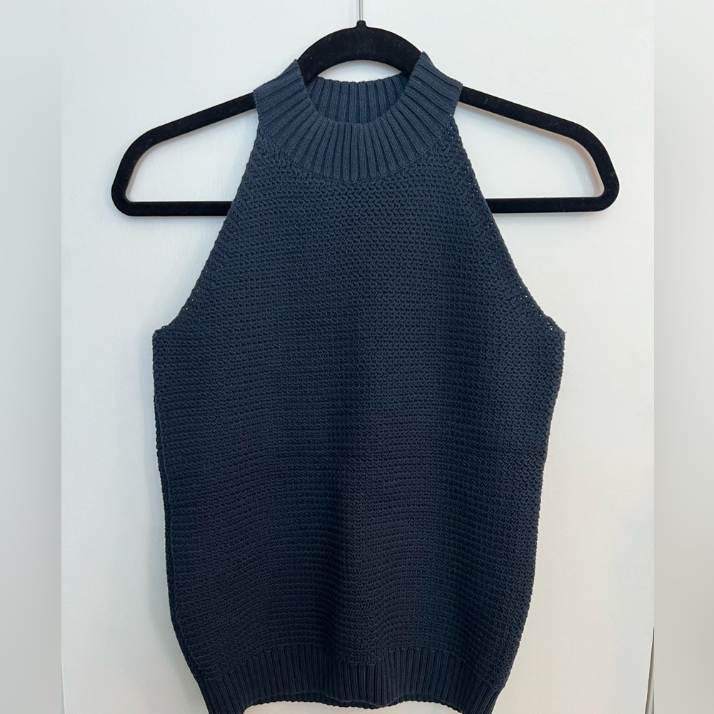 NWT Loft sleeveless halter sweater M